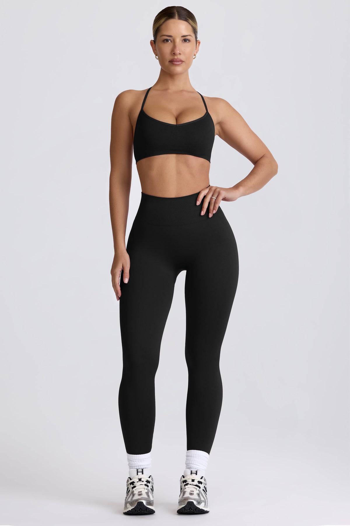 ⁣⁢Super Sculpt Seamless-Leggings in Schwarz⁤⁣