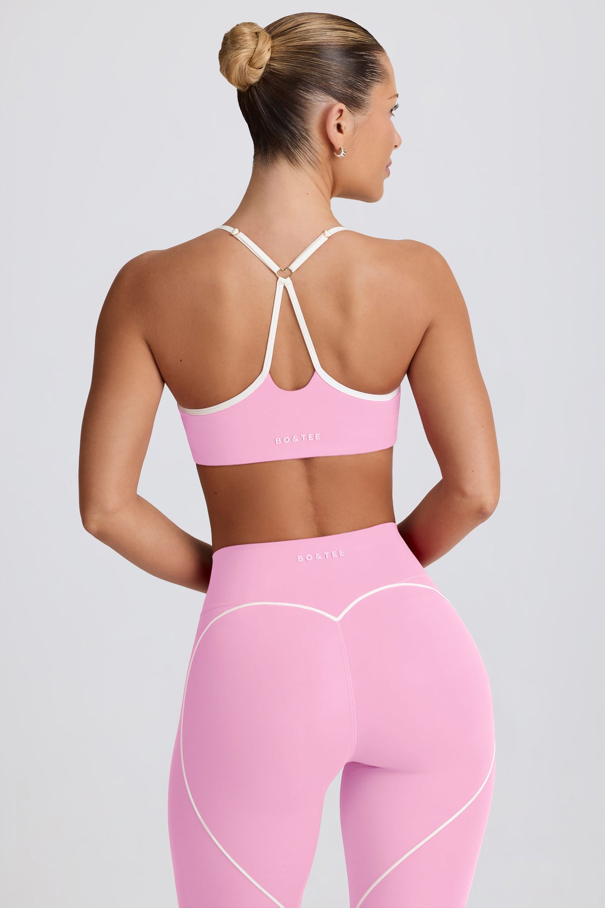 ⁣⁢Soft Active Sweetheart-Neck Sport-BH in Baby Pink⁤⁣ - 2