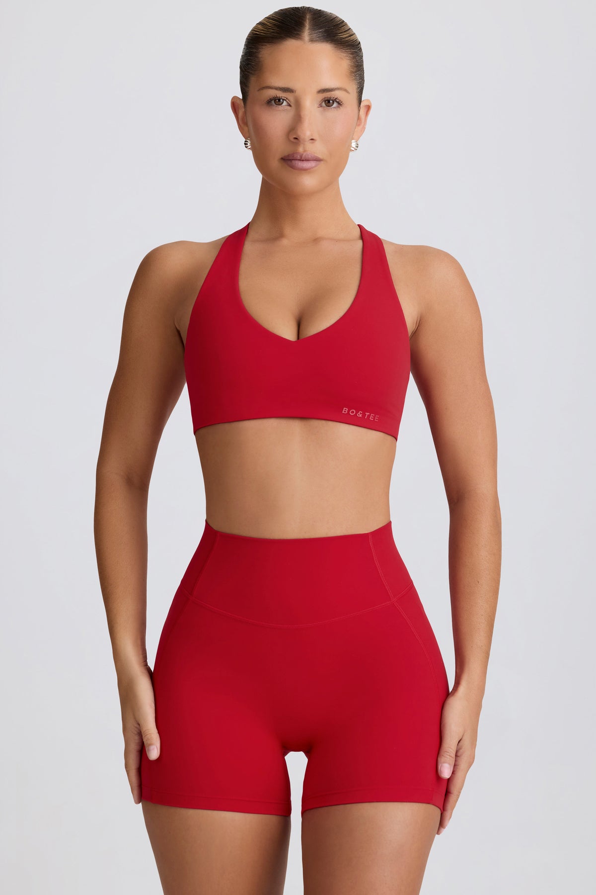 ⁣⁢Soft Active Sport-BH mit leichtem Halt in Hot Red⁤⁣ - 2