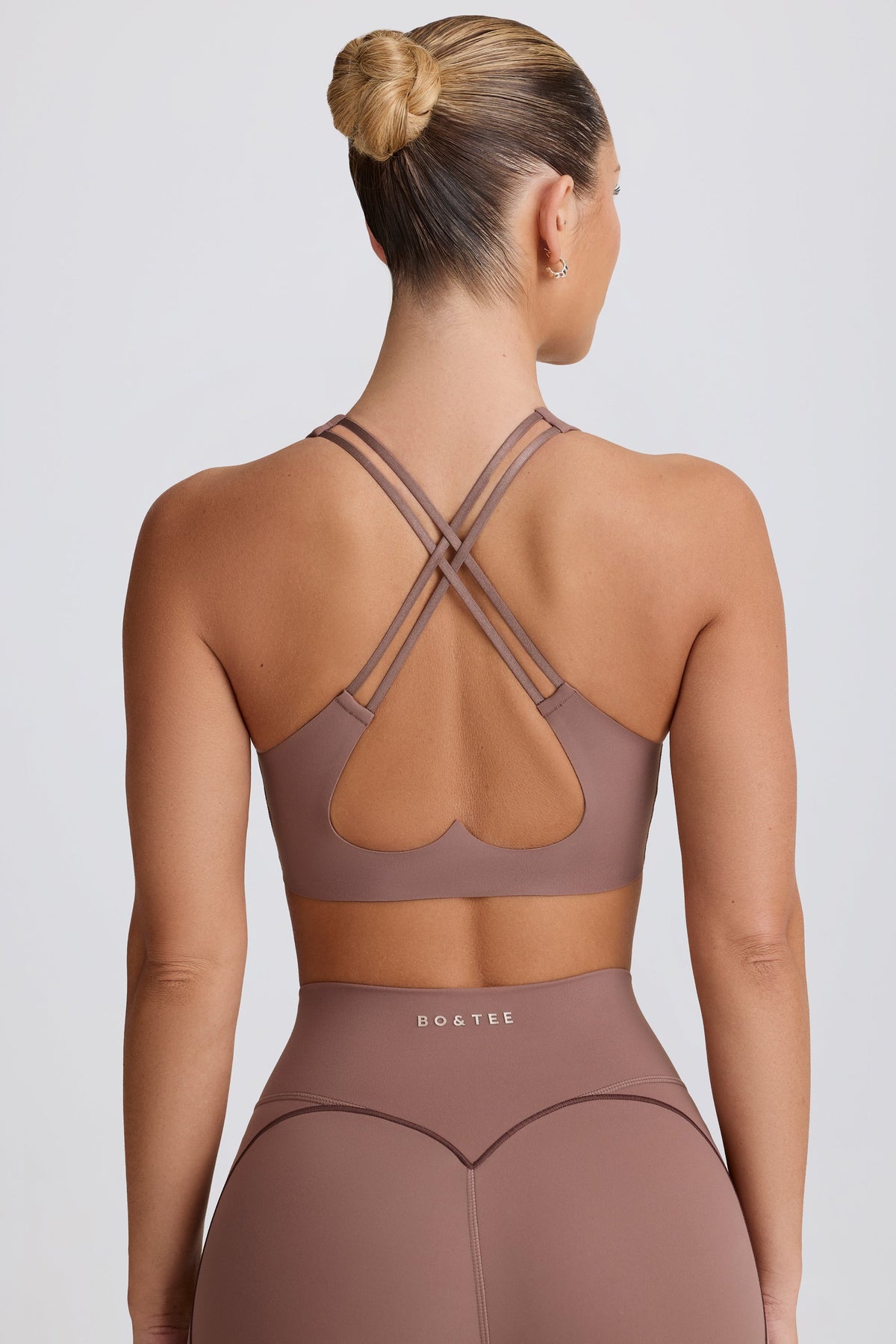⁣⁢Soft Active Sport-BH mit leichtem Halt in Mokka⁤⁣