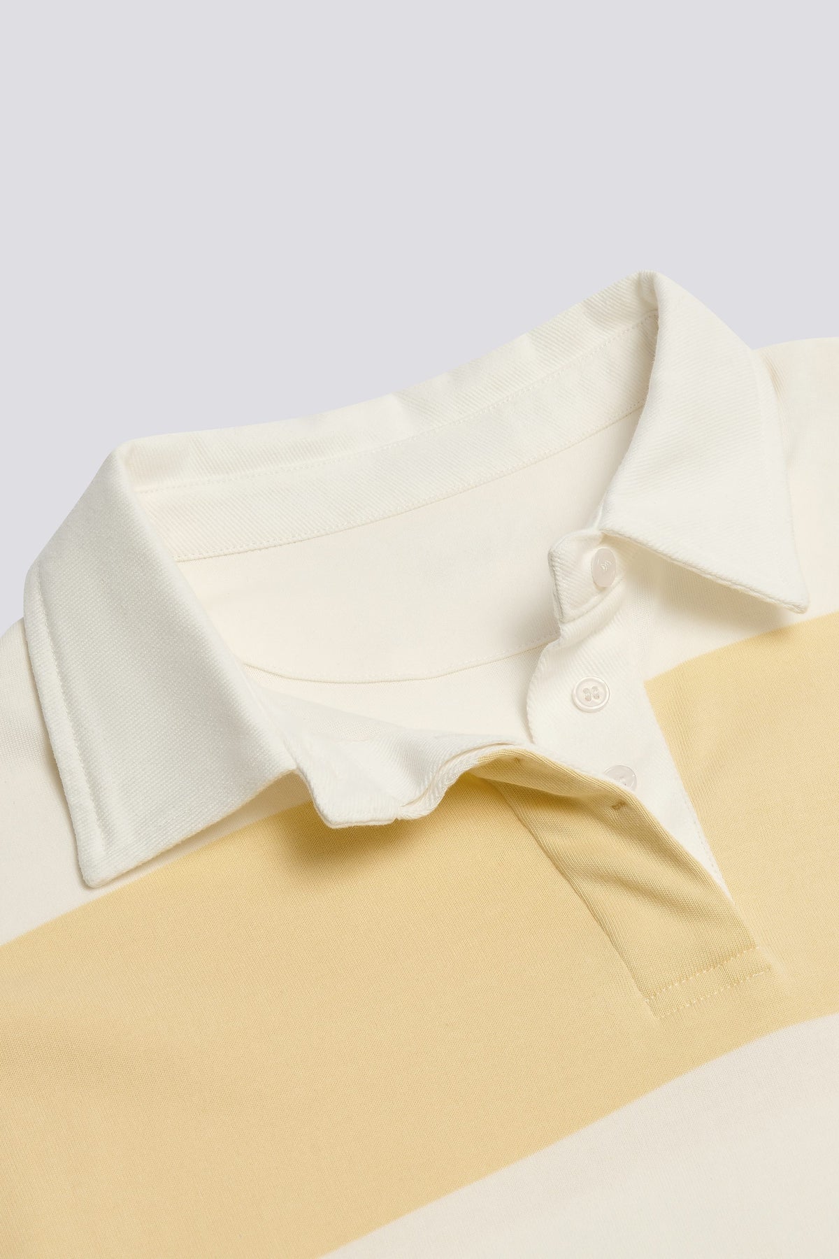 ⁣⁢Gestreiftes Oversized-Langarmshirt in Lemon⁤⁣