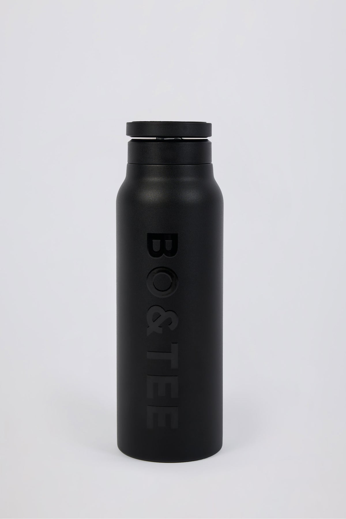 ⁣⁢Magnetische, thermos-isolierte Edelstahl-Wasserflasche in Schwarz⁤⁣ - 1