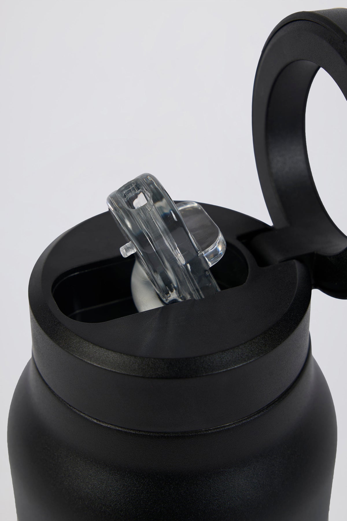 ⁣⁢Magnetische, thermos-isolierte Edelstahl-Wasserflasche in Schwarz⁤⁣ - 2