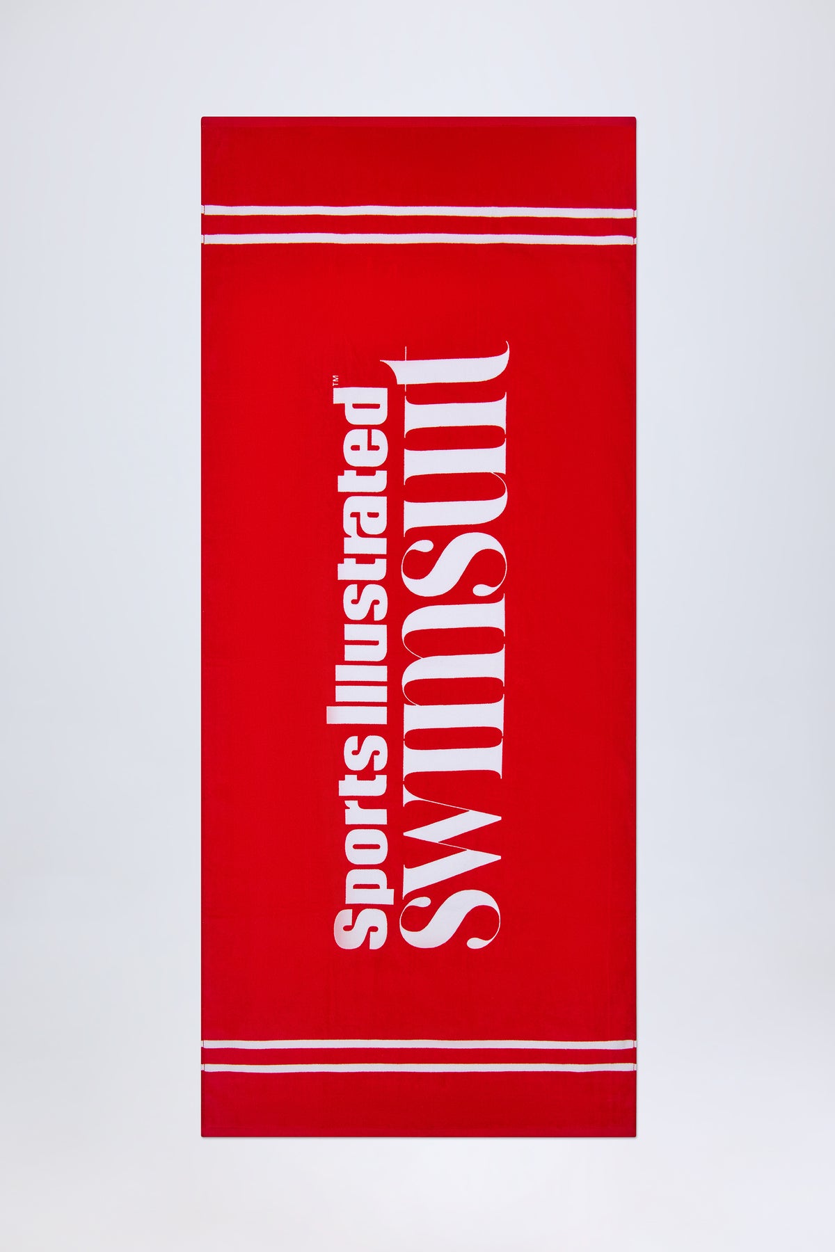 ⁣⁢Logo Strandtuch in Fiery Red⁤⁣ - 1
