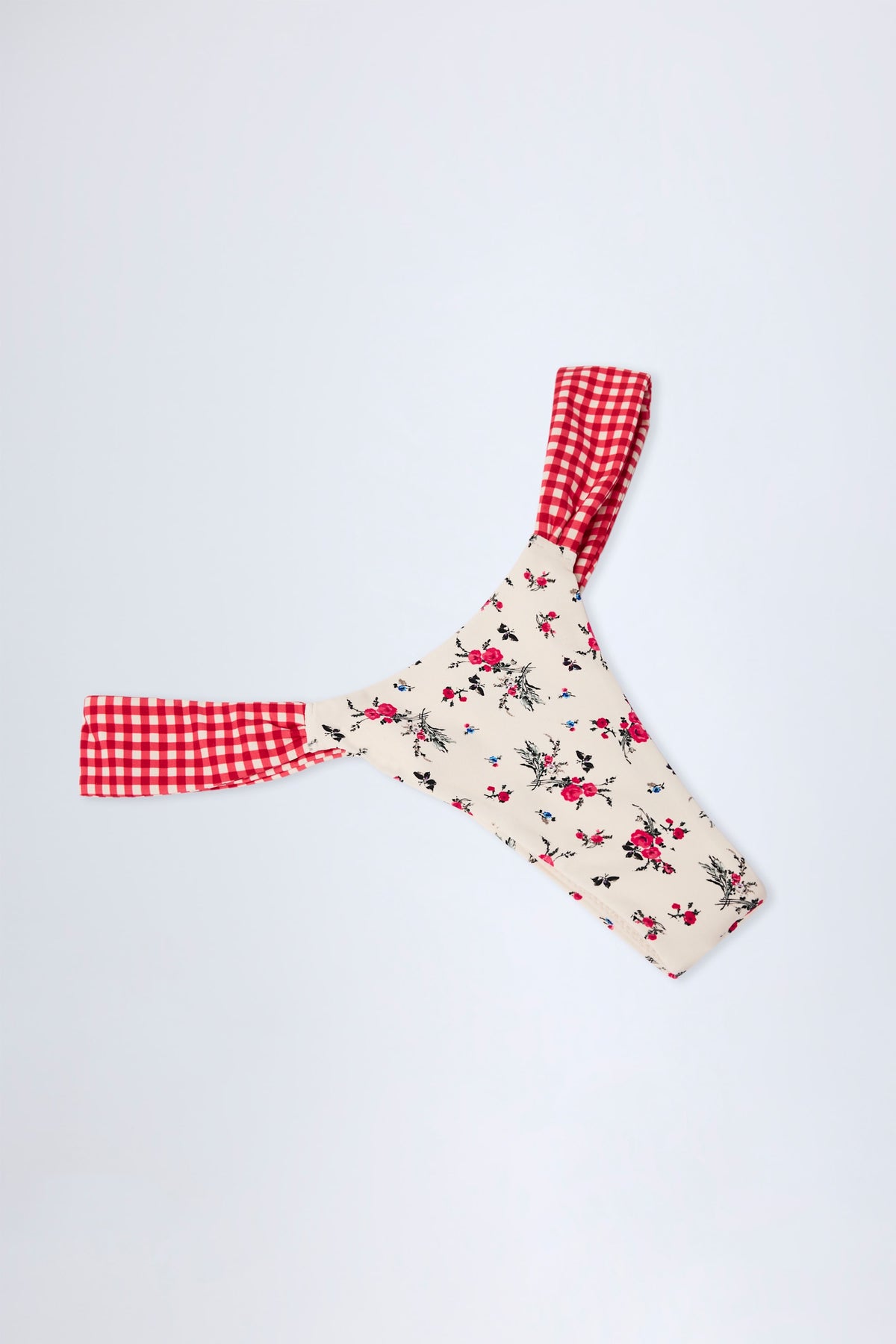 ⁣⁢Cheeky Bikinihose in roter Blumenprint⁤⁣