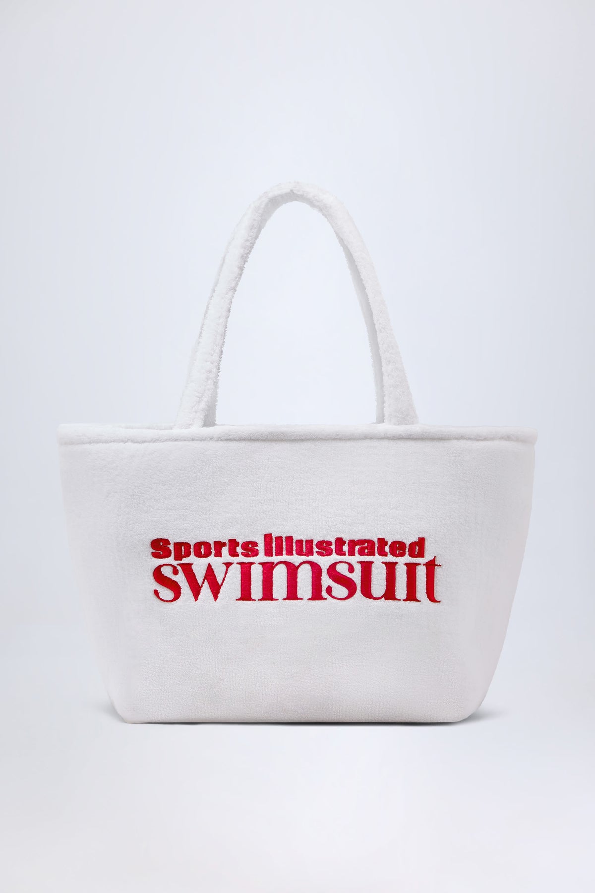 ⁣⁢Frottee-Tote-Bag in Weiß⁤⁣ - 2