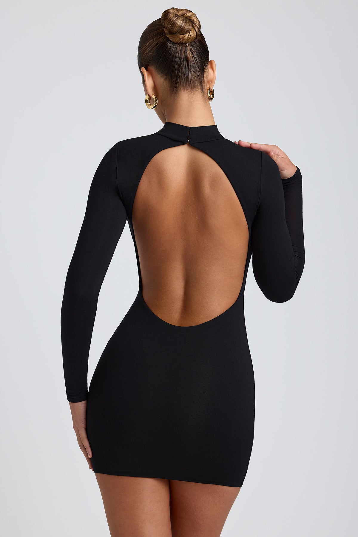⁣⁢Modal-Midikleid mit Rückenausschnitt⁤⁣